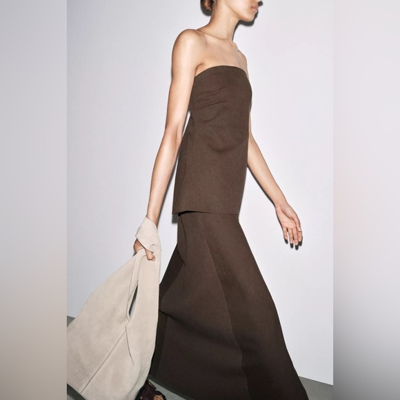 Strapless linen dress - Picture 2 of 6